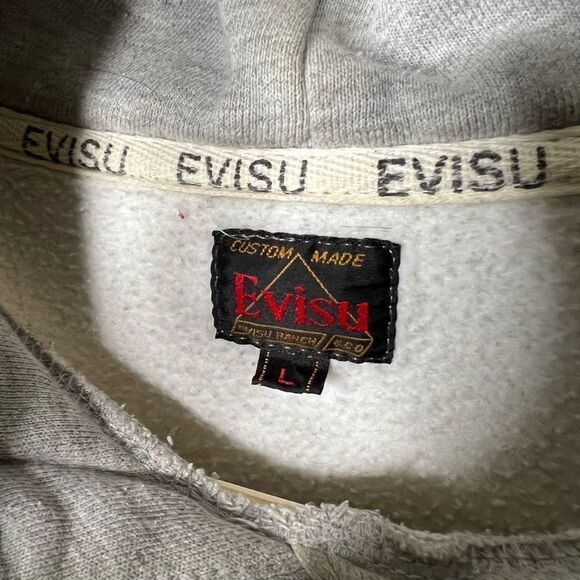 Y2K EVISU Jeans Hoodie Large - Picture 8 of 10